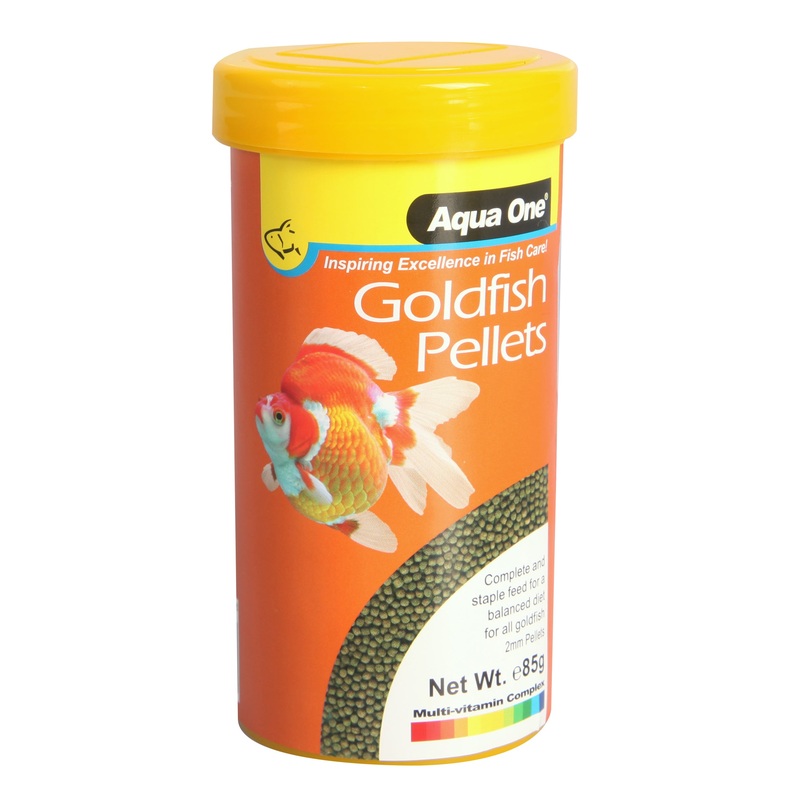 Aqua One Goldfish Pellet Food 2mm 85g