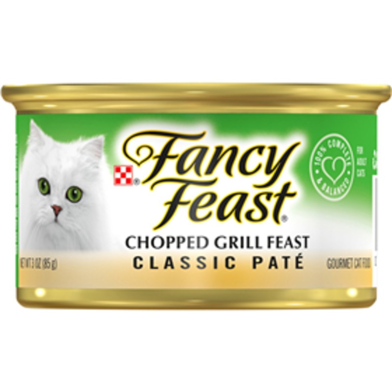Fancy Feast Classic Pat Chopped Grill Feast Gourmet Cat Food 3oz