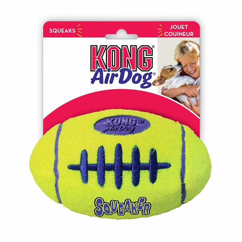 KONG AirDog Squeaker Football|Large|Medium|Small