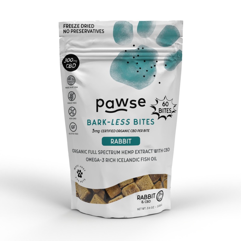 Pawse Bark-Less Bites Rabbit (5 MG CBD Per Bite) – For All Pets