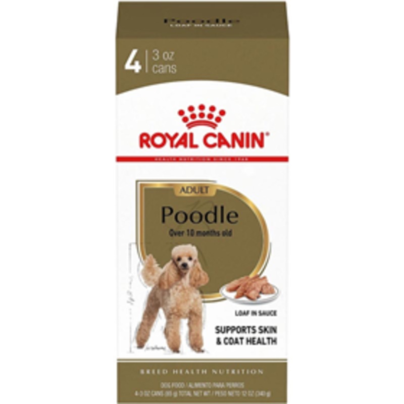 Royal Canin Poodle Adult Loaf in Sauce Canned Dog Food 3 oz 4 pk