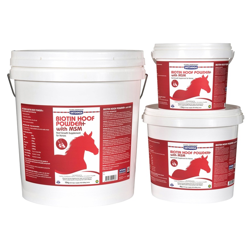 Vetsense Biotin Hoof Powder+|1.5kg|4kg|10kg