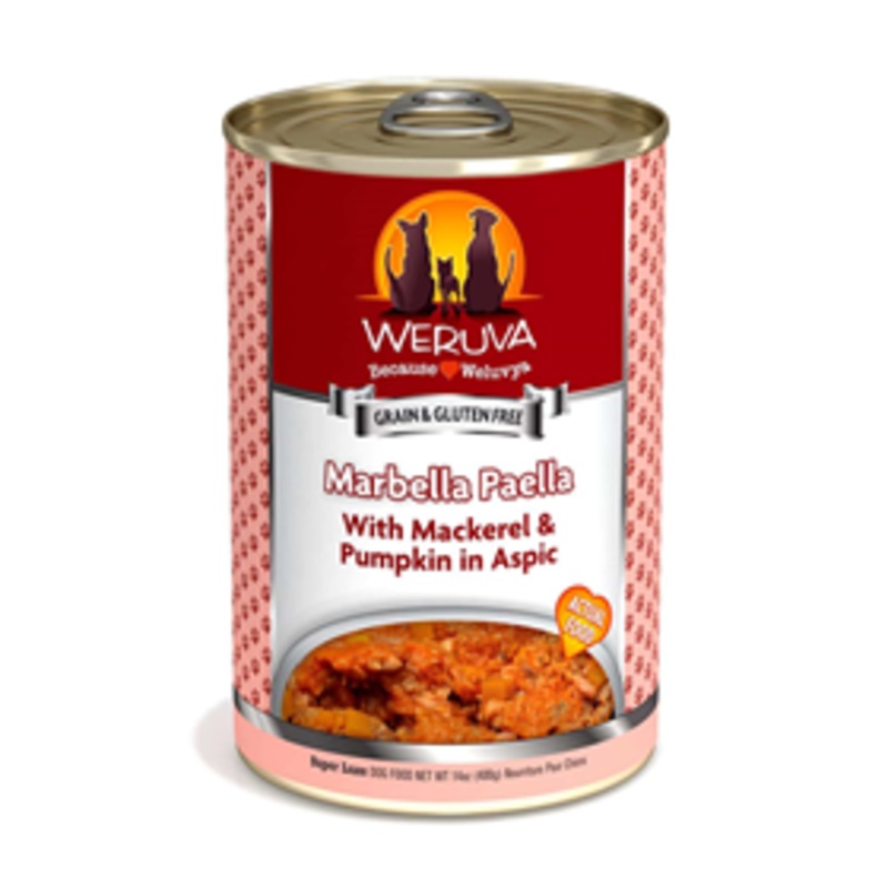 WERUVA Marbella Paella Mackerel & Pumpkin in Aspic Dog Food 14 oz.
