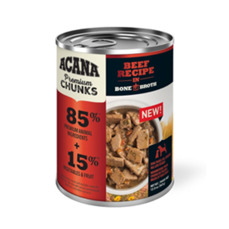 ACANA Premium Chunks Beef Recipe in Bone Broth 12.8 oz.