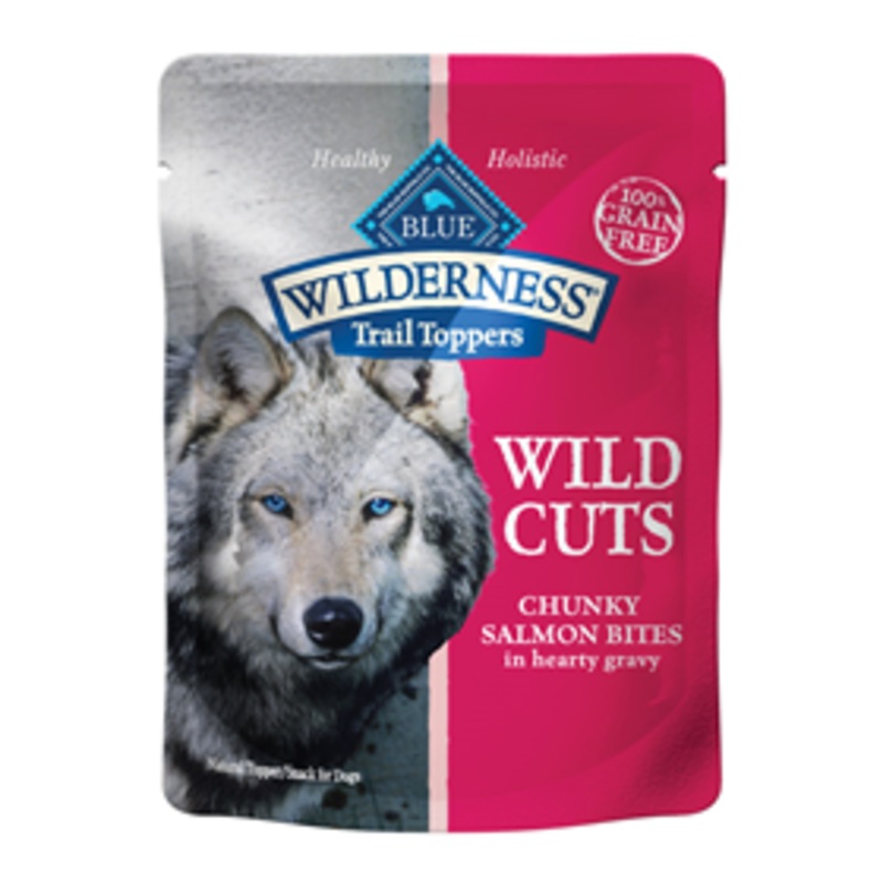 Blue Buffalo Blue Wilderness Wild Cuts Trail Toppers Chunky Salmon Bites in Hearty Gravy 3 oz