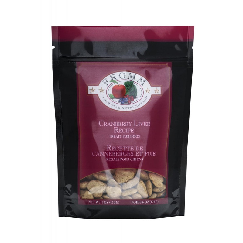 Fromm Four Star Cranberry Liver 6oz Bag of Dog Treats