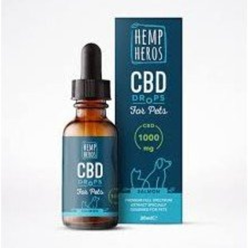 Hemp Heros CBD Oil  Salmon 1000mg/30ml