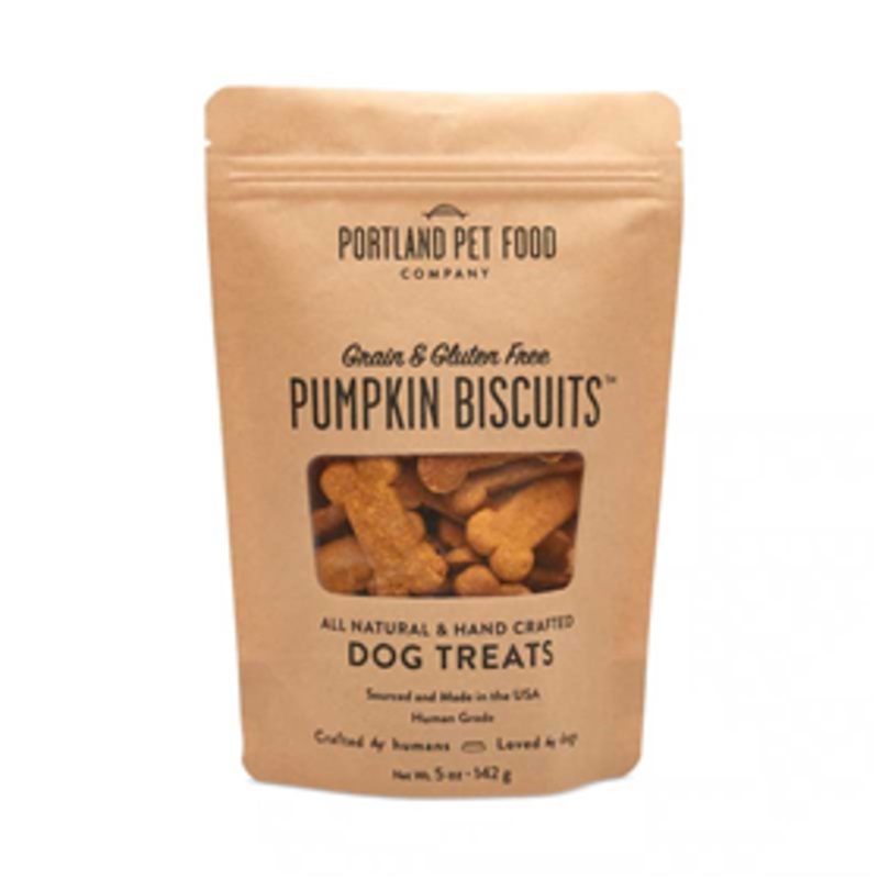 Portland Pet Food Grain & Gluten Free Pumpkin Biscuits 5 oz.