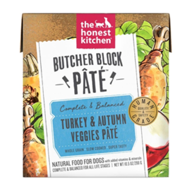 The Honest Kitchen Butcher Block Pate Turkey & Autumn Veggies 10.5 oz.