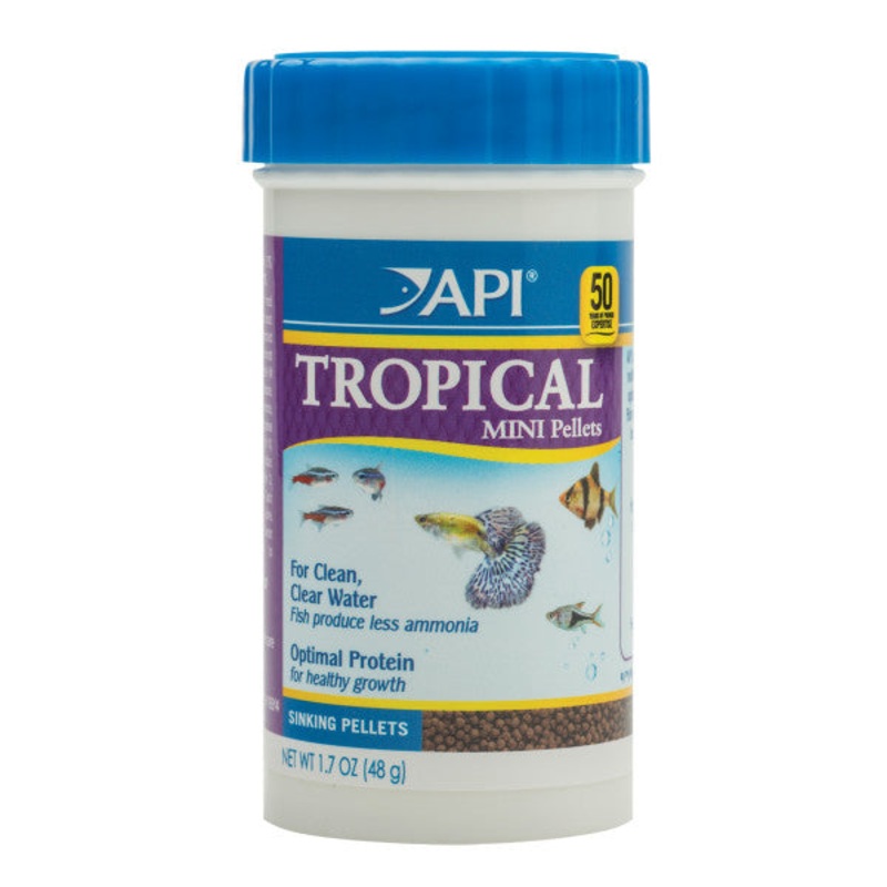 API Tropical Mini Pellets Fish Food 48g