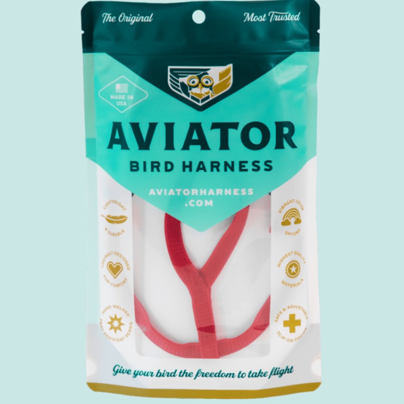 Aviator Bird Harness Red – Mini