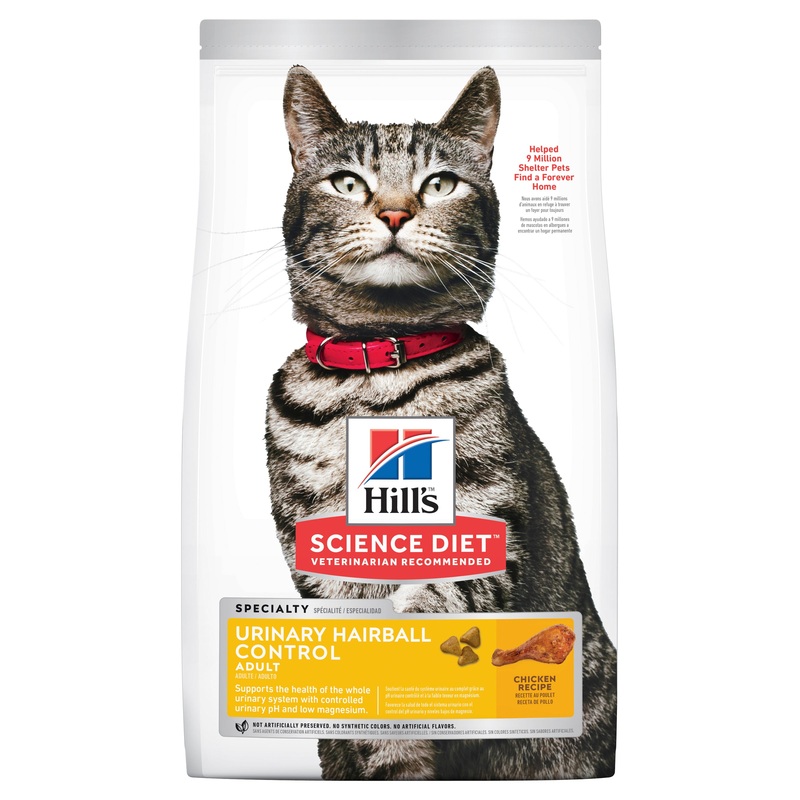 Hill’s Science Diet Adult Urinary Hairball Control Dry Cat Food