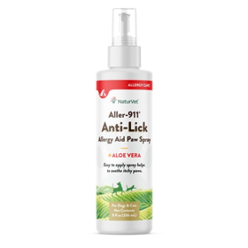 NaturVet Aller-911 Anti-Lick Paw Spray 8 oz.