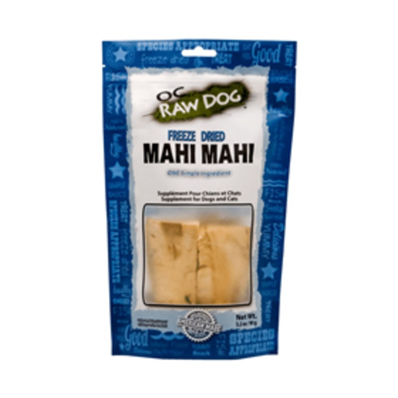 OC Raw Freeze-Dried Mahi Mahi Dog Treats 3.2oz Bag