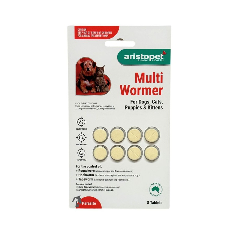 Aristopet Multi Wormer Dogs, Cats, Puppies, Kittens – 8pk