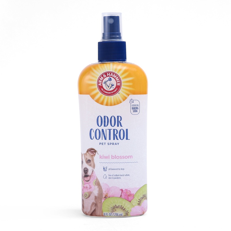 Arm & Hammer for Pets Super Deodorizing Spray for Dogs | Best Odor Eliminating Spray for All Dogs & Puppies | Fresh Kiwi Blossom Scent That Smells Great, 8 Ounces