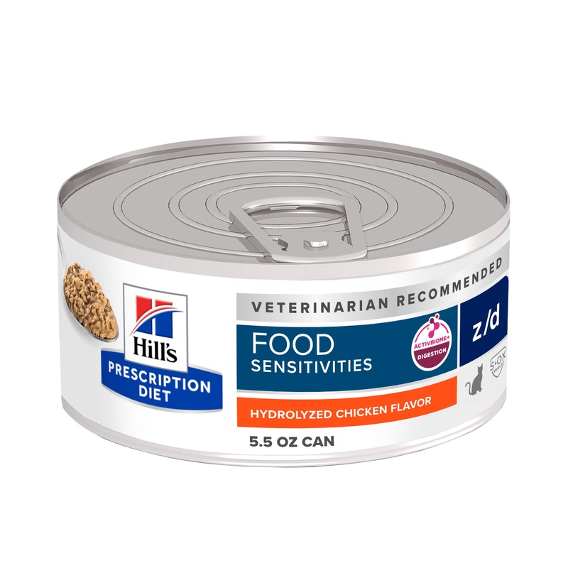 Hill’s Prescription Diet z/d Skin/Food Sensitivities Canned Cat Food 156g x 24