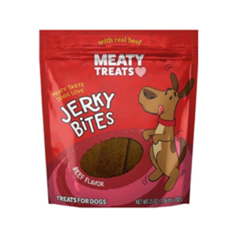 Meaty Treats Jerky Bites Beef Flavor Dog Treats 25 oz.