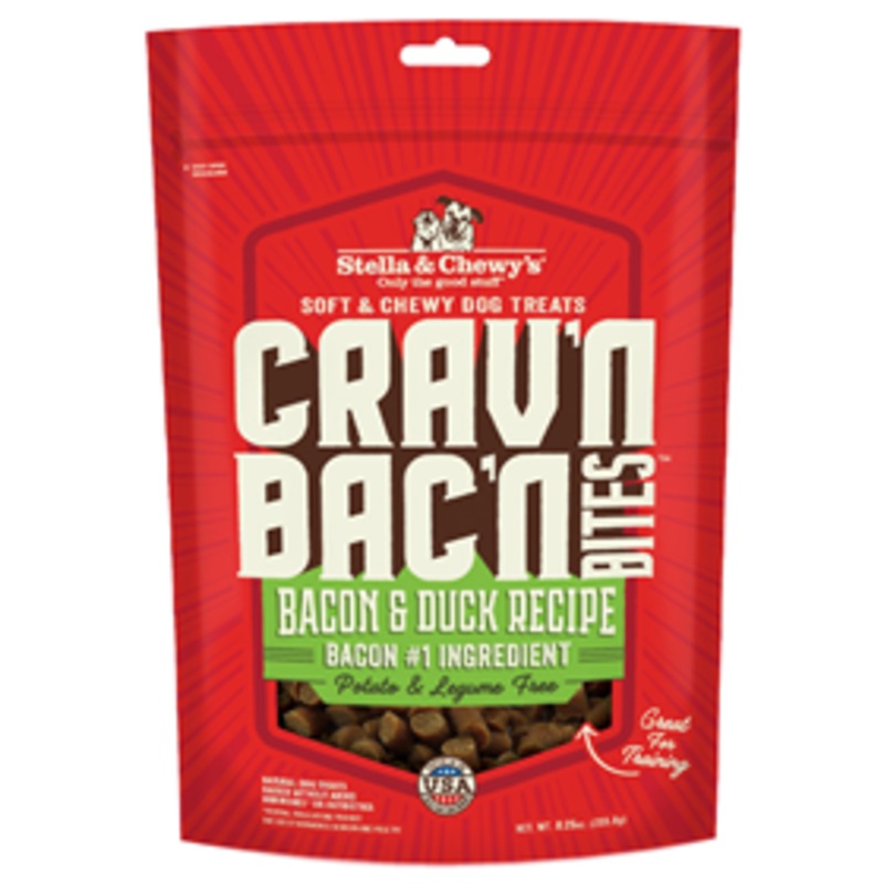 Stella & Chewy Cravn Bacn Bites Bacon & Duck Recipe 8.25 oz.