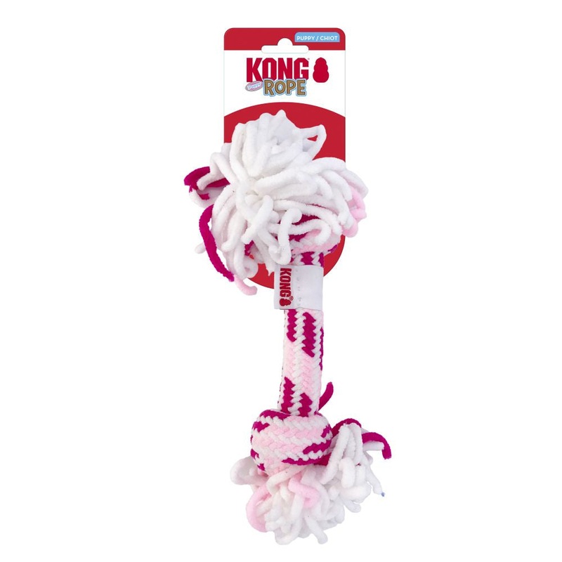 KONG Puppy Rope Stick|Pink|Blue
