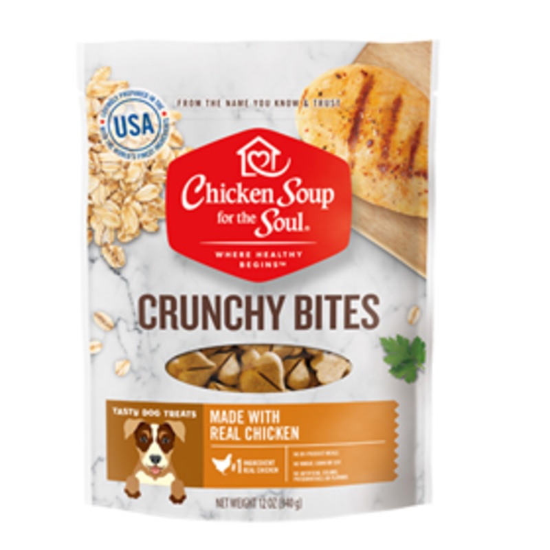 Chicken Soup for the Soul Crunchy Bites Made with Real Chicken Dog Treats 12 oz.