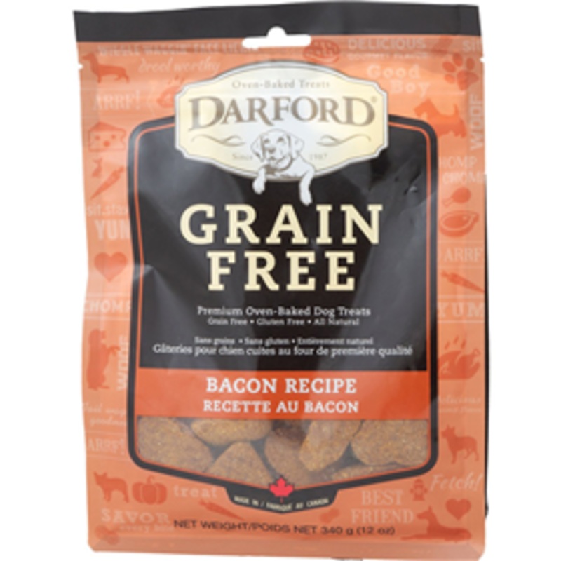 Darford Grain Free Bacon Recipe Dog Biscuit 12 oz.