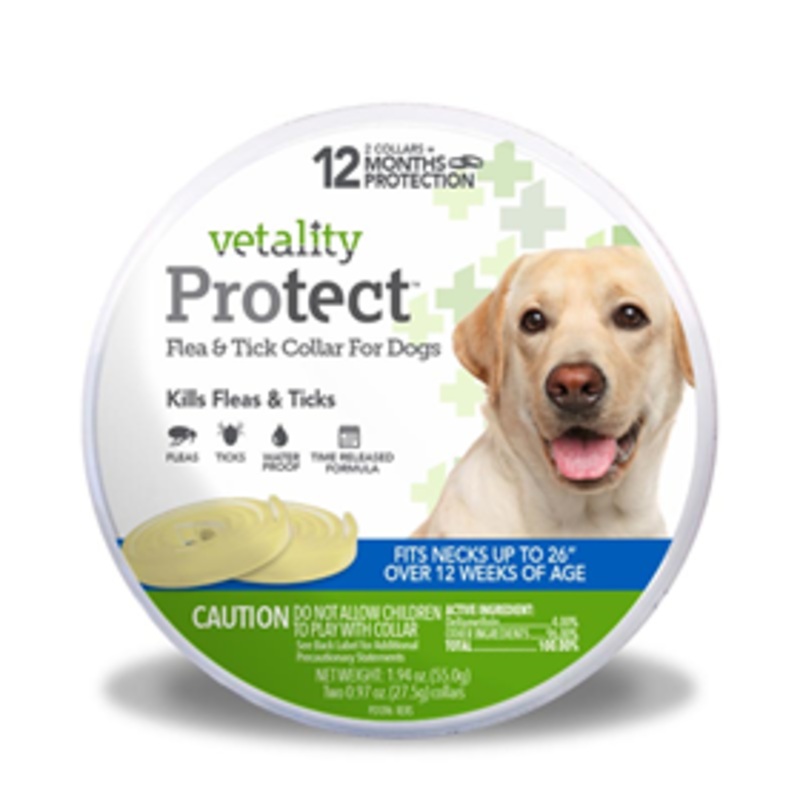 Vetality Protect Flea & Tick Collar for Dogs