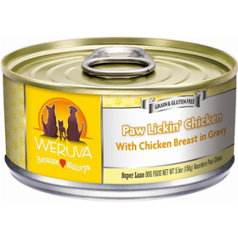 Weruva Paw Lickin’ Chicken  With Chicken Breast in Gravy 5.5oz. Can