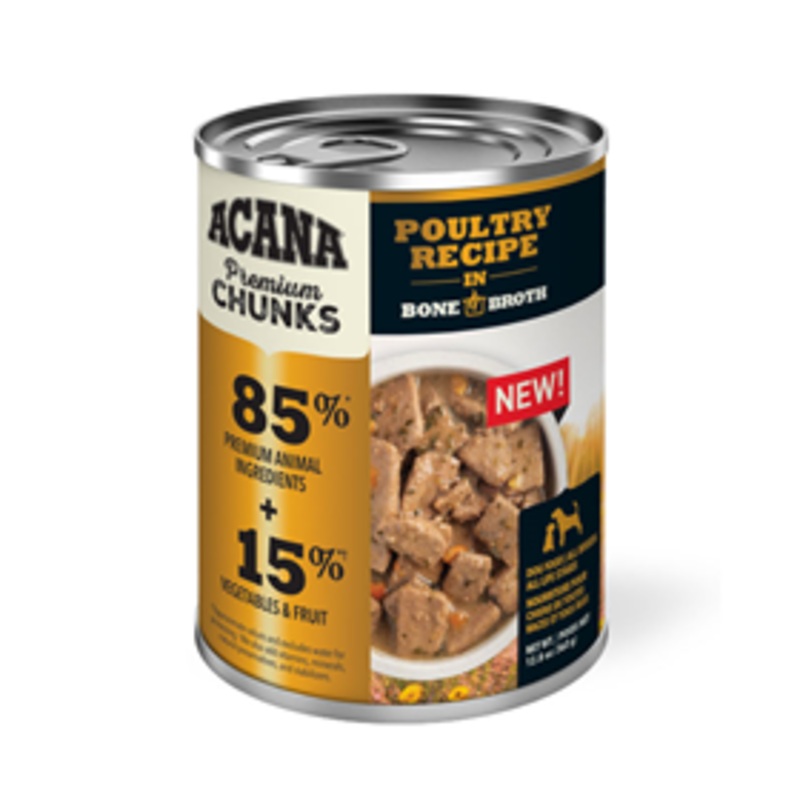 ACANA Premium Chunks Poultry Recipe in Bone Broth 12.8 oz.