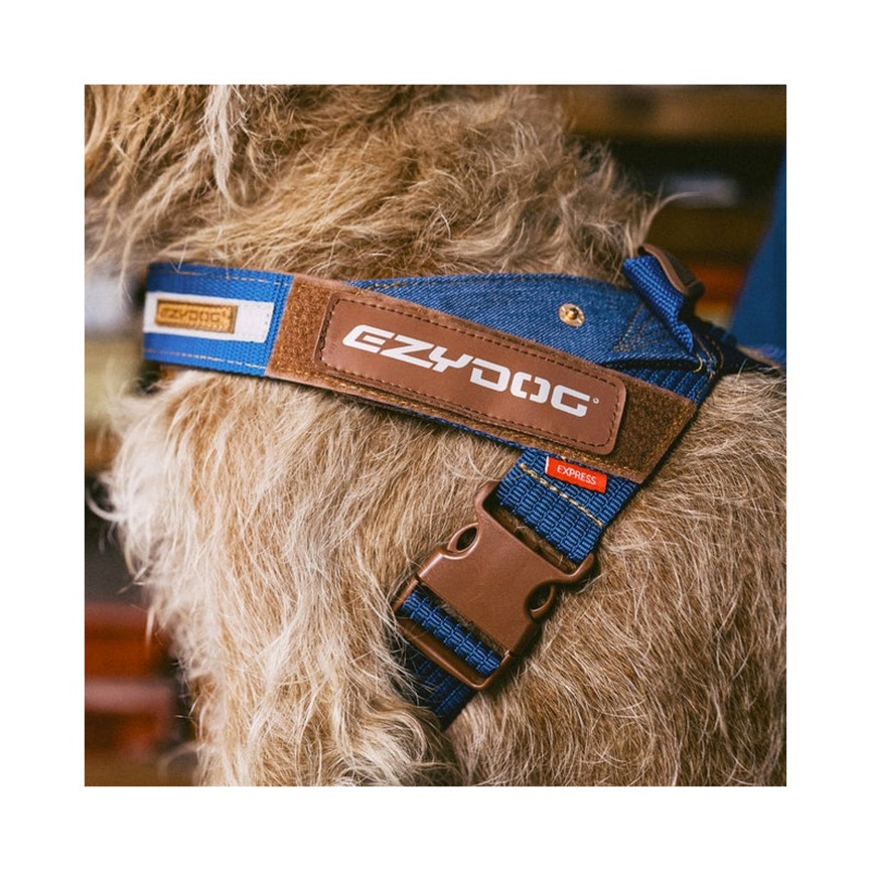 EzyDog Denim Express Harness|XSmall|Small|Medium|Large|XLarge|XXLarge