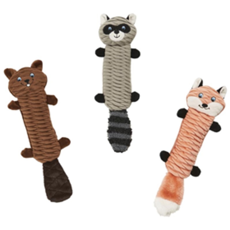 Skinneeez Stretch & Squeak Dog toy