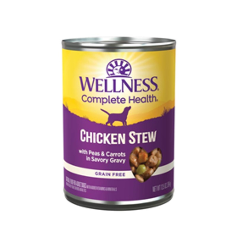 Wellness Chicken Stew with Peas & Carrots Canned Dog Food 12.5 oz.