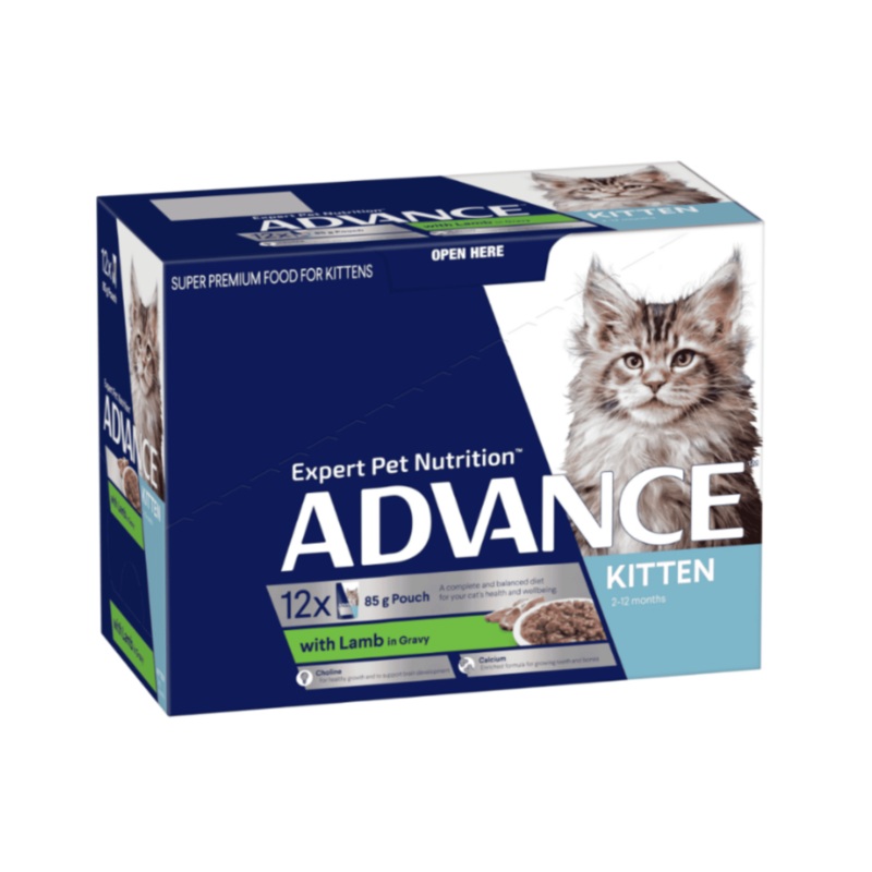 Advance Lamb in Gravy Kitten Wet Food 85g Pouches