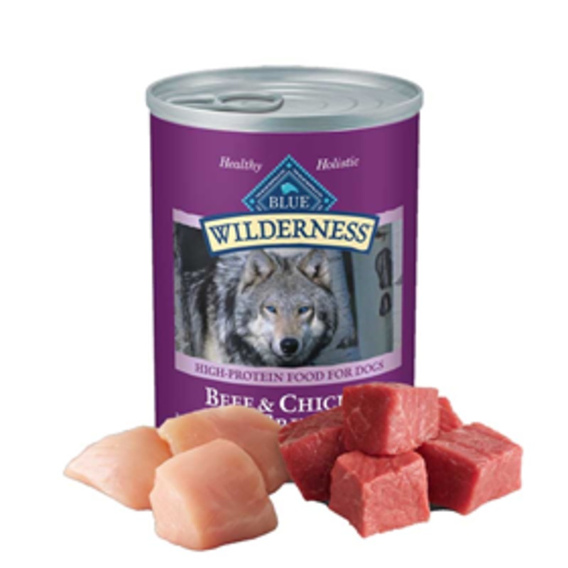 Blue Buffalo BLUE Wilderness Beef & Chicken Grill Dog Food, 12.5 oz.