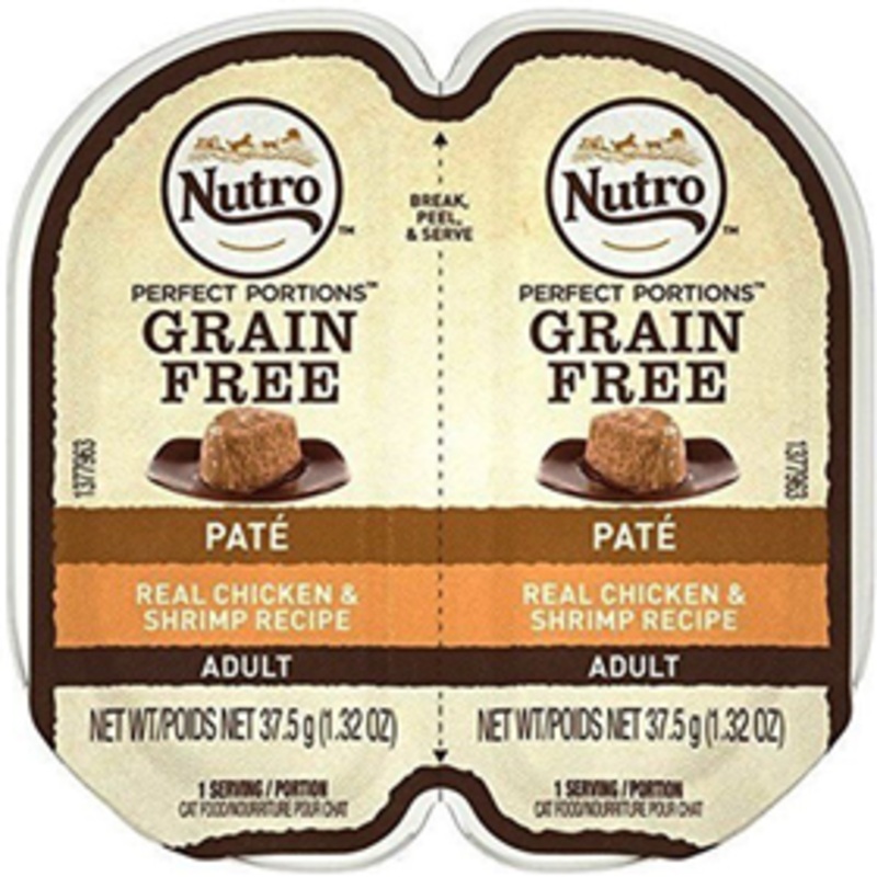Nutro Perfect Portions Chicken & Shrimp Cat Food Pate Tray 2.65 oz.