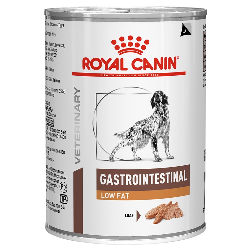 Royal Canin Veterinary Diet Gastrointestinal Low Fat Adult Wet Dog Food 420g x 12