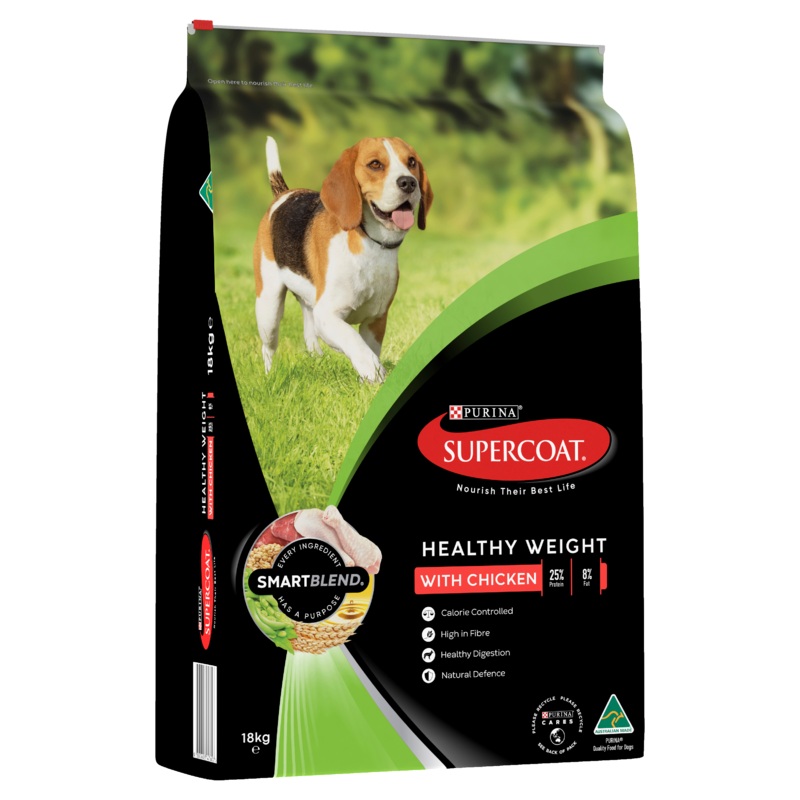 Supercoat Chicken Healthy Weight Adult Dry Dog Food 18kg