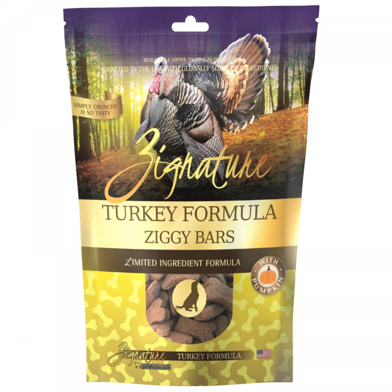 Zignature Zssential Ziggy Bars Turkey Formula Dog Treats