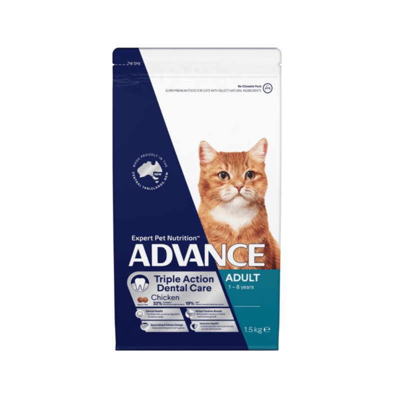 Advance Triple Action Dental Care Chicken Adult Cat Dry Food