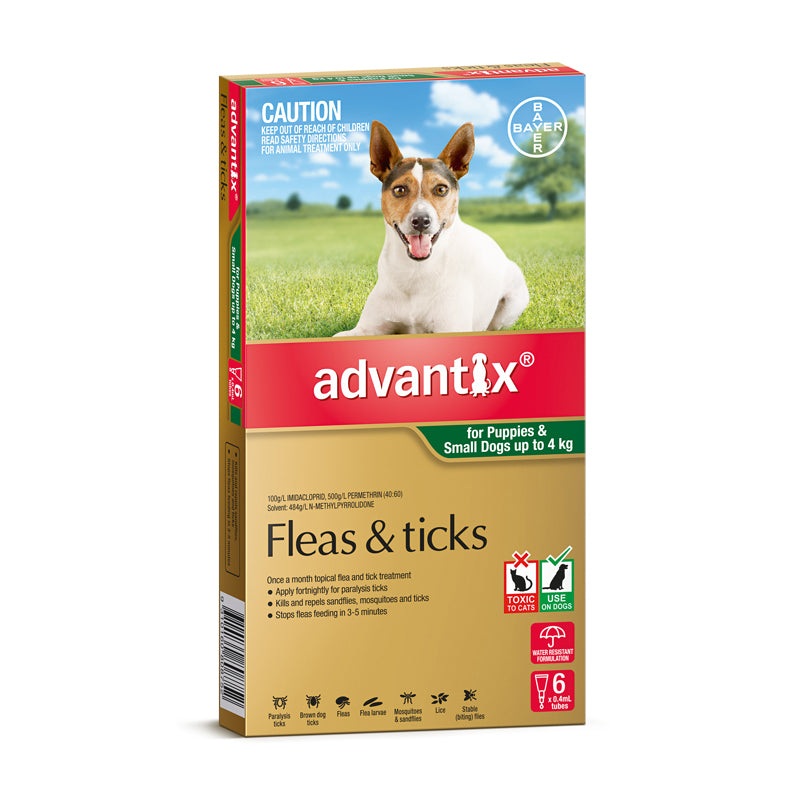 ADVANTIX for Small Dogs 0-4kg|6’s