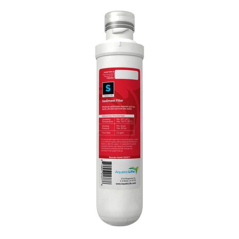 Aquatic Life Twist-In RO Sediment Filter