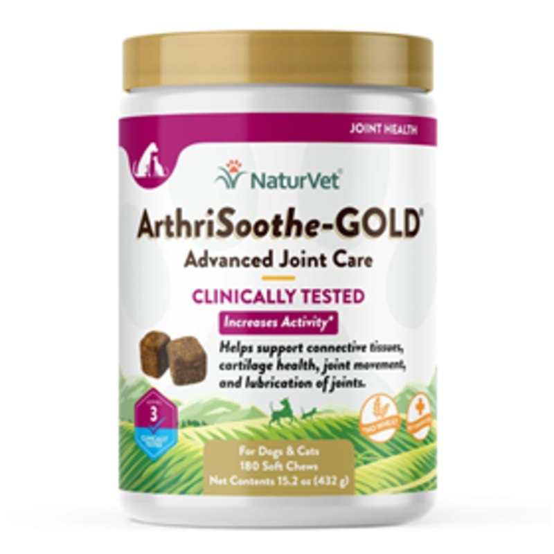 NaturVet ArthriSoothe-GOLD Advanced Care Soft Chews 180 ct.