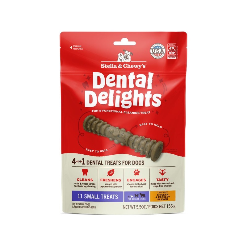 Stella & Chewy’s Dog Treat Dental Delights Chicken & Parsley S 5.5oz