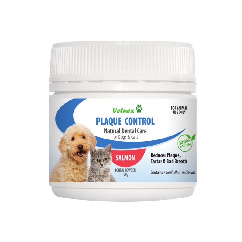 Vetnex Plaque Control Dental Powder Salmon for Dogs & Cats 100g