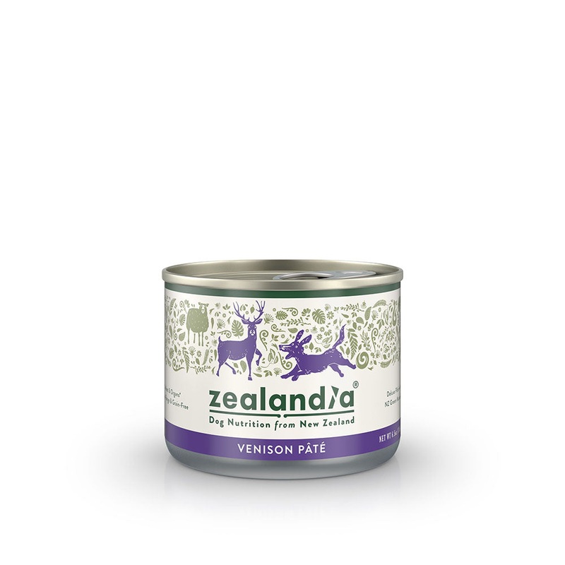 Zealandia Dog Nutrition from New Zealand – Wild Venison Pate 185g