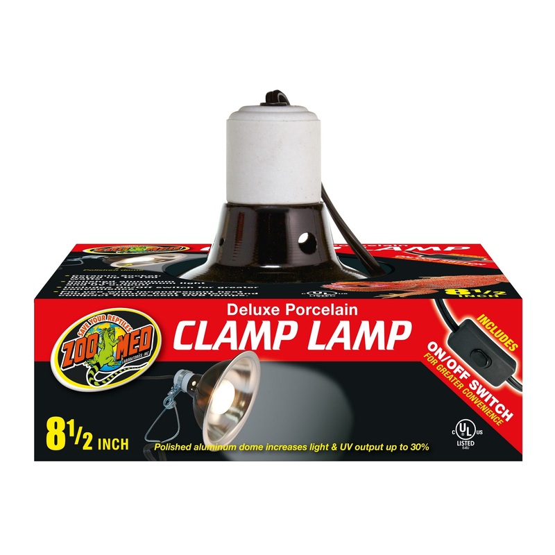 Zoo Med Deluxe Porcelain Clamp Lamp – 8.5