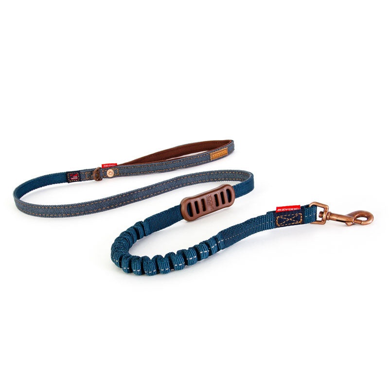 EzyDog Denim Zero Shock Lite Leash for Smaller Dogs