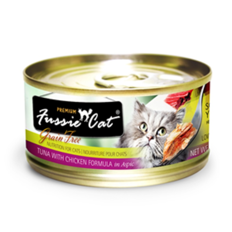 Fussie Cat Premium Grain Free Tuna & Chicken 2.82oz Can