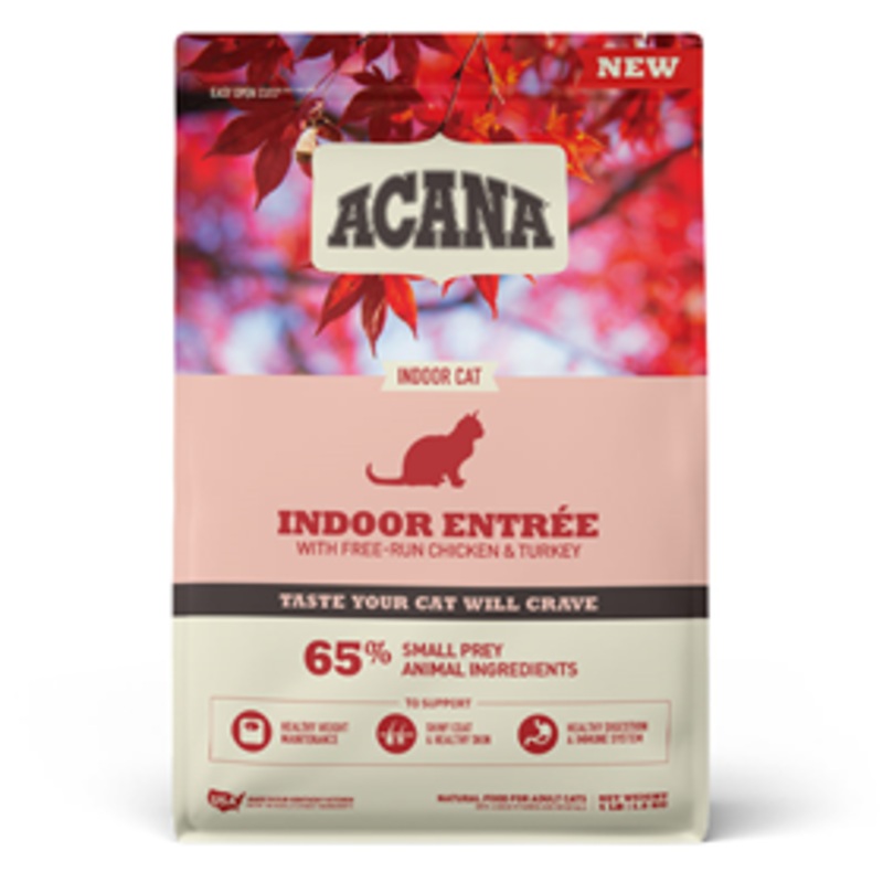 Acana Indoor Entree with Free-Run Chicken & Turkey for Indoor Cats 4 lb.