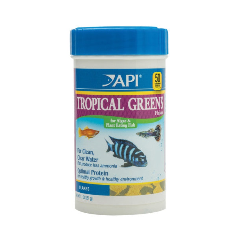 API Tropical Greens Flakes Fish Food
